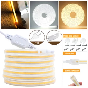 220V COB LED Stripe Streifen Wasserdicht Schlauch Lichtleiste Lichtband Leuchte - Bild 1 von 15
