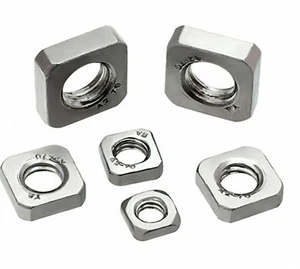 M3 M4 M5 M6 M8 M10 Square Nuts 304 Stainless Steel (Thin Type) - Picture 1 of 16