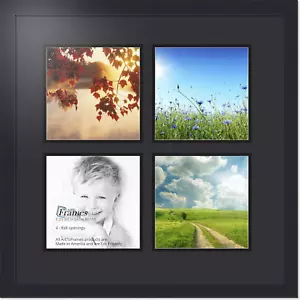 Double-Multimat-628-89/89-Frbw26079 Collage Photo Frame Double Mat with 4-8X8 Op - Picture 1 of 9