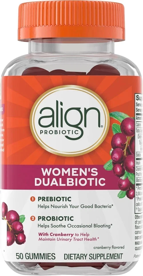 Align Women's Health, Prebiotic + Probiotic, with Cranberry for Feminine 04/2026 - Image 1 of 1