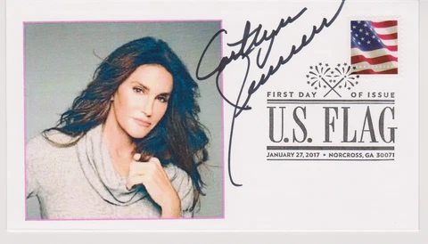 SIGNED CAITLYN JENNER FDC AUTOGRAPHED FIRST DAY COVER Cover