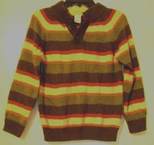 Gymboree Boys Brown Striped Sweater Size Small 5-6 EUC!!! - Picture 1 of 2