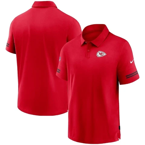 Men's Nike Red Kansas City Chiefs Logo Sideline Elite Performance Polo Medium Cover