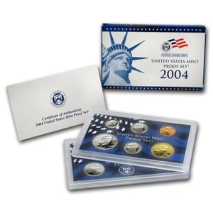 2004 S U.S. Mint Proof Set: Complete 11-Coin Set, with Box and COA - Free Ship - Picture 1 of 3