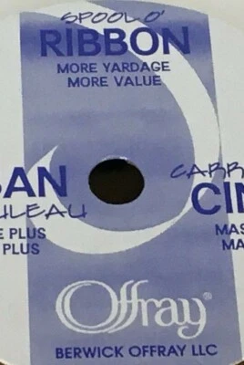 Spool O Ribbon Berwick Offray 6 Yards Picot Edge Satin Width 3/16" Craft Supply - Image 1 of 3