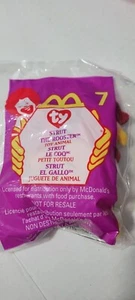 1999 Ty Teenie Beanie Babies McDonald's Toy Strut The Rooster #7, Brand New - Picture 1 of 2