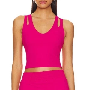 Beach Riot Evelina Active Tank in hellem Fuchsia Waffelmuster Größe S EUC  - Bild 1 von 5