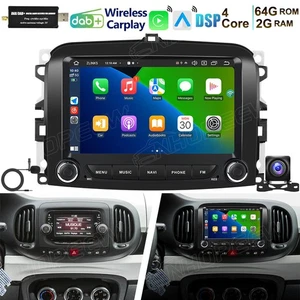DAB+ 7 Zoll Android 15 Autoradio Carplay GPS Navi WIFI Für Fiat 500L 2013-2019 - Bild 1 von 19