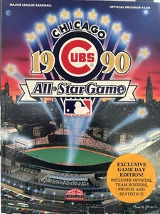 1990 Baseball All-Star Game Official Program Wrigley Field Chicago - Picture 1 of 2