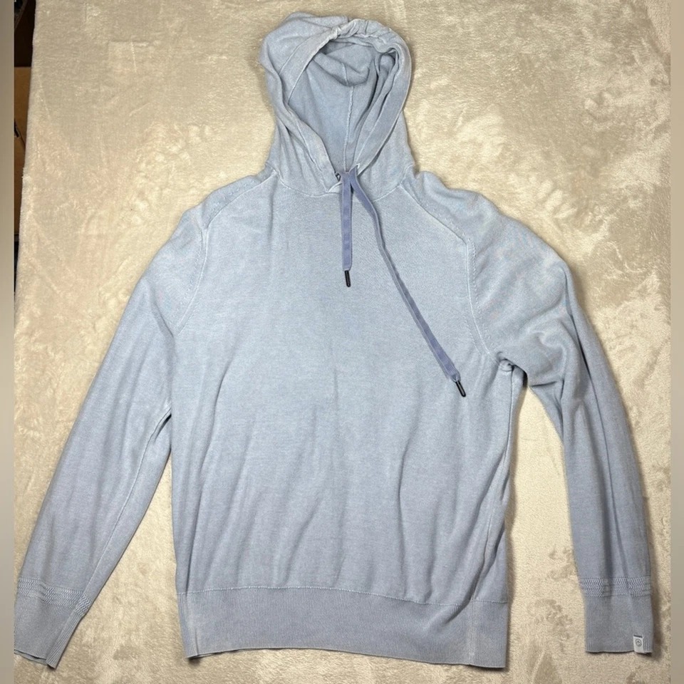 Rag & Bone Men’s 100% Cotton Knit Pullover Lance Washed Blue Pullover Size Large - Image 1 of 4