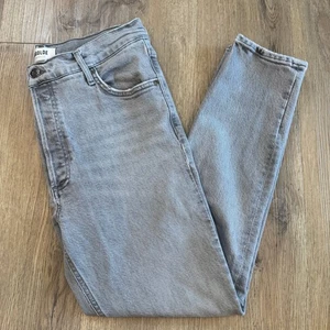 AGOLDE Nico High Rise Slim Straight Leg Jeans Size 30 Gray Denim Button Fly - Picture 1 of 9