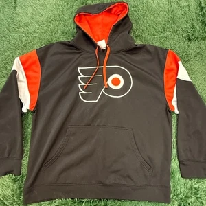 Philadelphia Flyers Sudadera Pullover Negra y Naranja Sudadera con Capucha Talla XL Unisex - Imagen 1 de 4