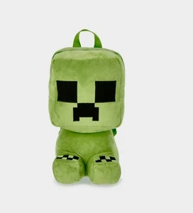 Zaino Minecraft Peluche Creeper Design 3D Regolazione Armadietto Anello Verde 12,5x8x7,5 - Foto 1 di 10