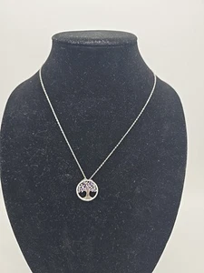 Argento Sterling E. Collana e ciondolo ametista 20 pollici - Foto 1 di 6