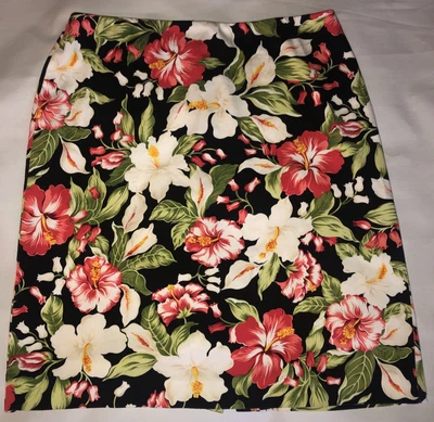 Falda lápiz para mujer JONES NEW YORK Signature talla 6 multicolor tropical Foto 1 de 4