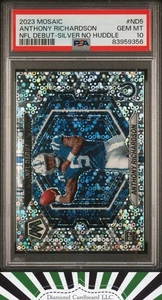 2023 Mosaic NFL Debut #ND5 Anthony Richardson PSA 10  Silver No Huddle [POP 24] - Bild 1 von 2