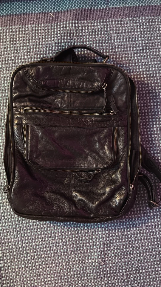free people leather backpack - Image 1 of 4