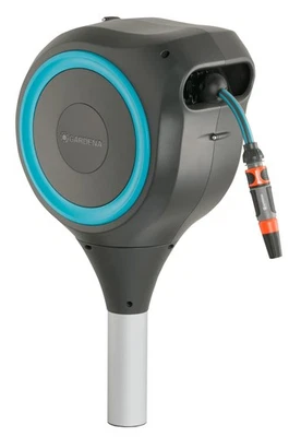 18604 | Carrete de manguera de jardín retráctil automático de 50' x 1/2" para uso exterior en... Foto 1 de 4