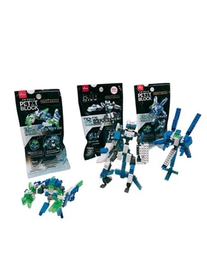 Daiso Japan Petit Block – Robot Squad Set of 3 – Sonic, Titan, Genesis – New - Image 1 of 4