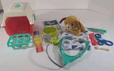 Battat Vet Kit Peluche Cachorro Perro Mascota Portador Accesorios Set Lote Foto 1 de 4