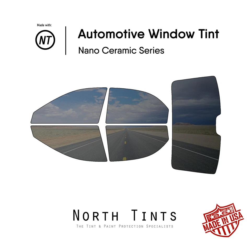 Nano Ceramic PreCut Window Tint Film Car Glass for Kia Spectra 2005-2009 Sedan - Image 1 of 4