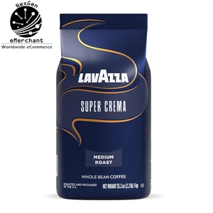 Café en grano entero Super Crema 2,2 lb - tostado medio, envío solo a EE. UU. - Imagen 1 de 11