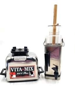 Batidora mezcladora Vitamix 3600 Plus vintage manipuladora acero inoxidable probada funciona - Imagen 1 de 12