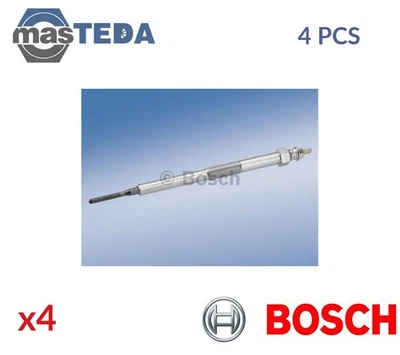 0 250 202 124 GLÜHKERZE GLÜHKERZEN BOSCH 4PCS FÜR MITSUBISHI PAJERO III 3.2L - Image 1 of 4