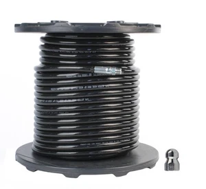 Schieffer 3/8" x 250' 4000 PSI Thermoplastic Sewer Jetter Hose & 12.0 Nozzle - Picture 1 of 7