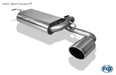 FOX Acciaio Impianto Scarico Sportivo Da Gatto. Mitsubishi ASX 4WD 129x106mm - Immagine 1 di 4