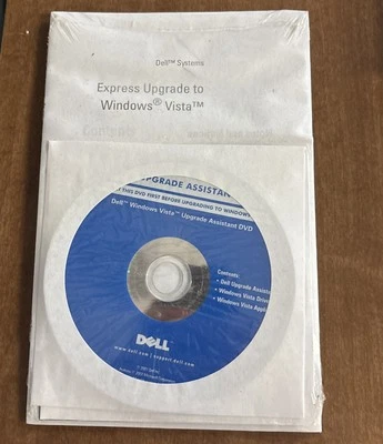 Sealed New Dell OEM Windows Vista Business Install DVD CD With Product Key - Image 1 of 2