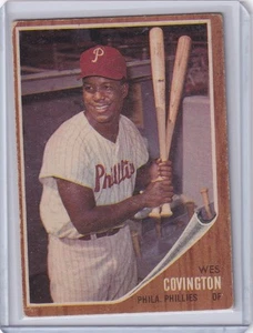 1962 Topps #157 Wes Covington - Philadelphia Phillies - Picture 1 of 1