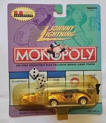  Monopoly Vintage Willy's 1/64 Johnny Lightning K & B Exclusive GOLD  - Image 1 of 2