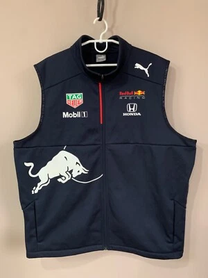 Mens Honda Red Bull Racing Zip Vest Jacket Puma F1 Team Size XXL - Image 1 of 4