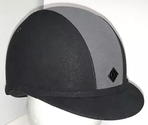 Charles Owen JR8 Equestrian Helmet -Size 7 57cm Black /Charcoal - Suede -Sample - Picture 1 of 12
