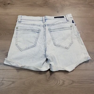 Rock & Republic Shorts Womens 12 Cut off High Rise Denim Blue Bumper Shoot - Picture 1 of 8