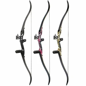 Recurve Bow Takedown Right Hand Bow 30-50Ibs Archery Black Limbs Handle - Picture 1 of 54