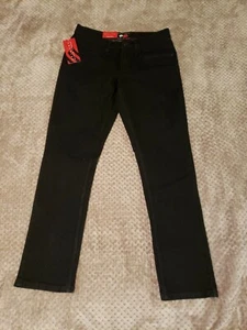 Mens PERRY ELLIS AMERICA Slim Stretch Fit 5 Pocket Black Jeans NWT 30x30 $80 - Picture 1 of 6
