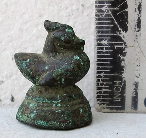 ¡SUPER RARO! Pato dormido peso bronce opio del siglo XVII 75 g - Imagen 1 de 2
