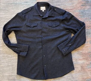 Banana Republic Heritage Wool Explorer Shirt Herren große Taschen Schulterklappen - Bild 1 von 3