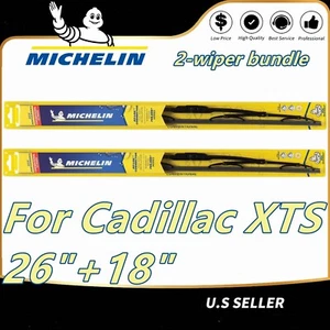 2x Michelin Wiper Blades Set for Cadillac XTS - Front wipers Direct OEM (Pair) - Picture 1 of 13