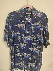 Batik Bay-Mens Hawaiian Shirt, 2-XL, Casual Button Down, 100% Rayon - Picture 1 of 6