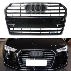 Front Upper Bumper Center Grill Fit For AUDI A6 C7pa 2016 2017 2018 Mesh Grille  - Picture 1 of 12