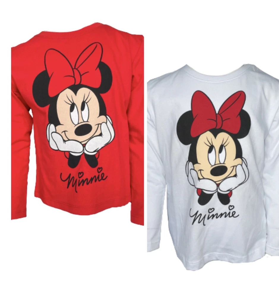 Minnie Mouse Shirt Disney rot weiß 92 98 104 110 116 Baumwolle