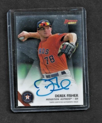 2015 Bowman's Best Derek Fisher Autograph - Houston Astros - Image 1 of 2