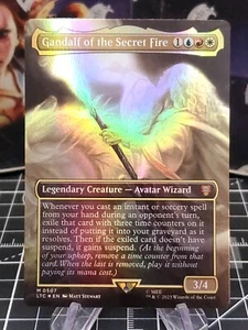 FOIL MTG Gandalf of the Secret Fire - Borderless, , English Commander NM-Mint - Picture 1 of 2