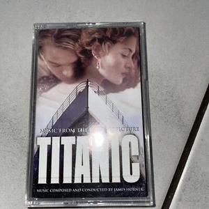TITANIC MUSIC FROM THE MOTION PICTURE BY JAMES HORNER 1997 SONY AUDIO CASSETTE  - Picture 1 of 4