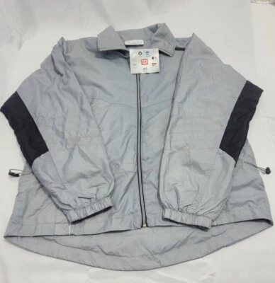 NWT Vintage Mens Wilson Grey Wind Breaker Jacket Size Small - Image 1 of 4