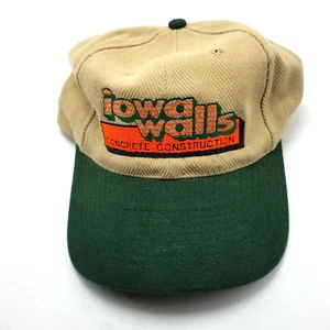 Gorra de construcción de hormigón Iowa Walls beige con tirantes Marion Iowa Bg6D - Imagen 1 de 5