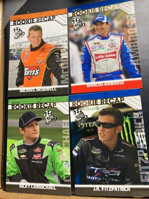 2010 Press Pass NASCAR Racing lot of 4 Rookie Recap cards 3 Gold 1 Silver - Image 1 of 3